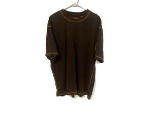 Orvis 1856 Men's Brown Cotton T-Shirt L Contrast Stitch 9E6A